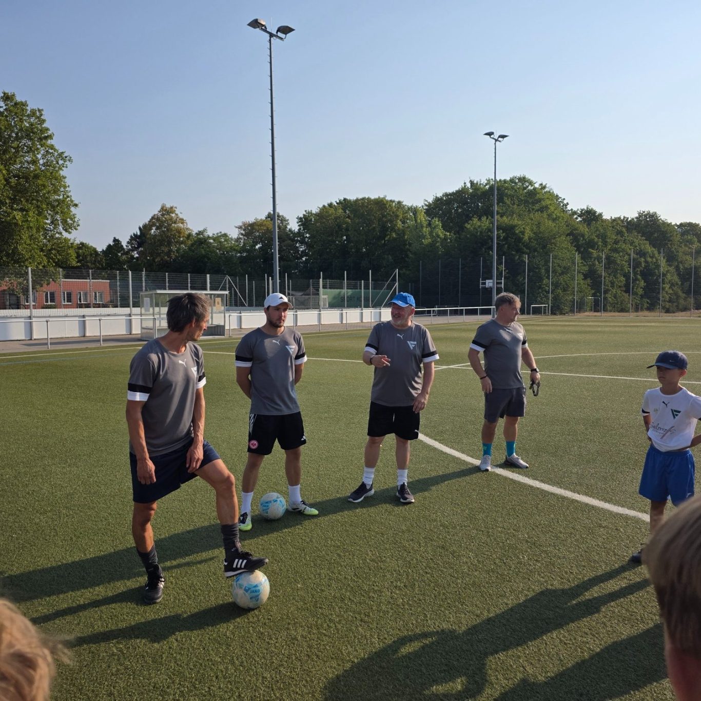 Trainer Fussballschzule Heidelberg beim Sommercamp